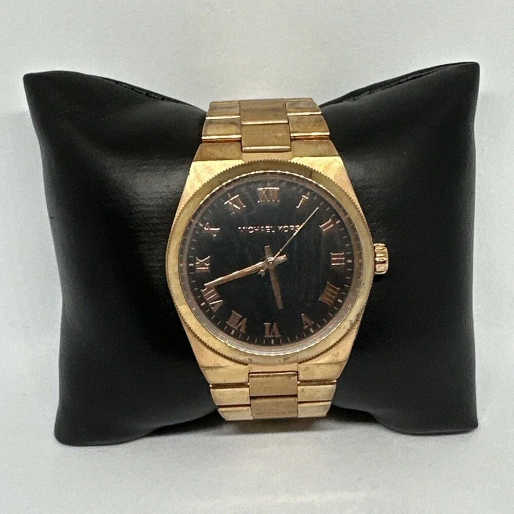 Michael Kors Channing MK5937 Women Gold Stainless Steel Analog Dial Watch HME555